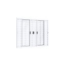 Ver imagem 1 de Janela Veneziana de Correr Central 6 Folhas com Grade Ideale 120cmx150cm Lucasa