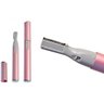 Mini Depilador Elétrico Aparador de Buço Sobrancelha Barba Caneta Rosa - 1