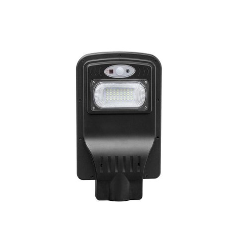 Luminária Led Taschibra Solar Tr Sun Poste 20w Preto 6500k C- Controle Remoto