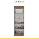 Ver imagem 2 de Armário Multiuso 183x62 Cm 2 Portas 04 Prateleiras Uruguay Mdp Mocaccino - Clicklar