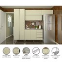 Ver imagem 5 de Armário de Cozinha Compacta 4 Peças sem Tampo Legno Crema com Kashmir Luci Luciane Móveis