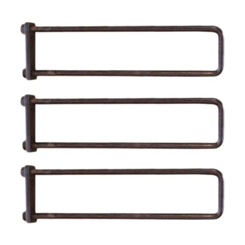 Kit 3 Grampos Carroceria Caminhão Carreta em Aço 5/8 400mm