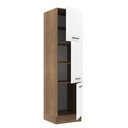 Ver imagem 5 de Paneleiro Armário de Cozinha 60 cm 3 Portas Rustic/Branco Agata Madesa