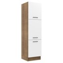 Ver imagem 1 de Paneleiro Armário de Cozinha 60 cm 3 Portas Rustic/Branco Agata Madesa