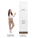 Ver imagem 6 de Paneleiro Armário de Cozinha 60 cm 3 Portas Rustic/Branco Agata Madesa