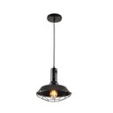 Ver imagem 1 de Luminária Pendente Industrial Tennesse Preto Pequeno 26cm Único