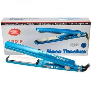 Chapinha de Cabelo Diva Nano Titanium até 450°C Bivolt – Azul