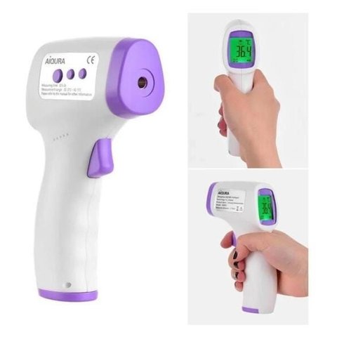 Termômetro Digital de Testa Aiqura Infravermelho Lcd Anvisa