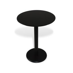 Mesa Lateral Monopé Laqueada 50 Cm - Preto - 3