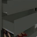 Ver imagem 7 de Guarda-Roupa Casal Valenza 6 Portas 4 Gavetas Ripado 100% MDF com Espelho Grafite - Pnr Móveis