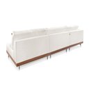 Ver imagem 3 de Sofá Luxo 2.60m Chaise Lado Esquerdo Linho Off