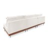 Sofá Luxo 2.60m Chaise Lado Esquerdo Linho Off - 3