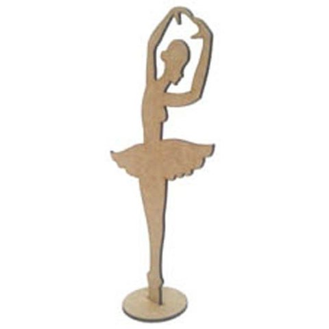 Kit com 6 Bailarinas Mdf de Mesa Tam: 14x26cm Cod:kblrn004