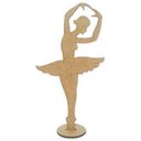 Ver imagem 2 de Kit com 6 Bailarinas Mdf de Mesa Tam: 14x26cm Cod:kblrn004