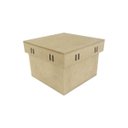 Ver imagem 1 de Kit com 12caixas Mdf Tampa de Sapato Passa Fita Cod:kcxpf001 Tamanho:10x10x7cm