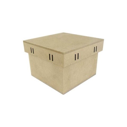 Kit com 12caixas Mdf Tampa de Sapato Passa Fita Cod:kcxpf001 Tamanho:10x10x7cm