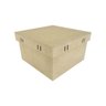Kit com 6 Caixas Mdf Tampa de Sapato Passa Fita Cod:kcxpf002 Tamanho:14x14x8cm - 1