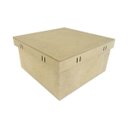 Ver imagem 1 de Kit com 3 Caixas Mdf Tampa de Sapato Passa Fita Cod:kcxpf003 Tamanho:18x18x9cm