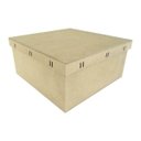 Ver imagem 1 de Kit com 3 Caixas Mdf Tampa de Sapato Passa Fita Cod:kcxpf004 Tamanho:22x22x10cm