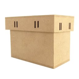 Kit com 12 Caixas Mdf Retangular Passa Fita Cod:kcxpf007 Tamanho:10x5x7cm - 2