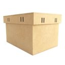 Ver imagem 1 de Kit com 6 Caixas Mdf Retangular Passa Fita Cod:kcxpf008: Tamanho:14x09x08cm