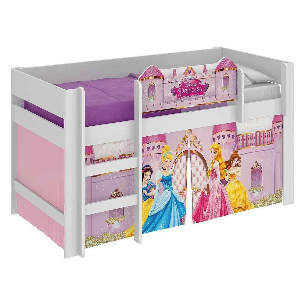 Ver imagem 2 de Cama Infantil Alta Princesas Disney Play Pura Magia