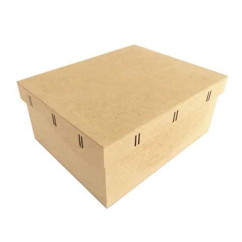 Kit com 3 Caixas Mdf Retangular Passa Fita Cod:kcxpf011 Tamaho:26x21x11cm