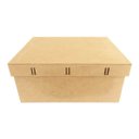 Ver imagem 2 de Kit com 3 Caixas Mdf Retangular Passa Fita Cod:kcxpf011 Tamaho:26x21x11cm