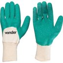 Ver imagem 1 de Luva Malha/latex Verde Tam.9 Vonder
