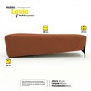 Ver imagem 4 de Puff Recamier Decorativo Orgânico Lavie 140cm Premium Bouclê Terracota - Abmaza