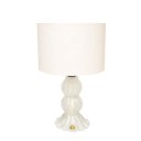 Ver imagem 1 de Abajur de Murano Siena Base 23cm Quartzo Pérola Com Cúpula