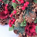 Ver imagem 5 de Kit Decoração de Natal Árvore Guirlanda Pinhas Berries Flor