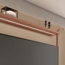 Ver imagem 4 de Painel Maresias Suspenso Tv até 75” com Led e Prateleira - Fendi/ Freijó