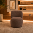 Ver imagem 2 de Poltrona Decorativa Bia Orgânica Boucle Recepção Sala Estar Quarto