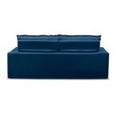 Ver imagem 2 de Sofá Retrátil e Reclinável 3 Lugares com Molas 2,00m Laura Suede Azul Rover & Beato