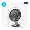 Ventilador Super Turbo Mondial Vtx-40-8p-rp Preto/prata 110v - 6