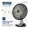 Ventilador Super Turbo Mondial Vtx-40-8p-rp Preto/prata 110v - 4