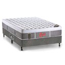Ver imagem 1 de Cama Box Viúva: Colchão Molas Pocket Ensacadas Castor Newh + Base Sl Cinza(128x188)