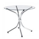 Ver imagem 1 de Mesa de Vidro Redonda 4150 Transparente/Cromado