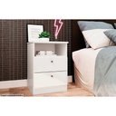 Ver imagem 2 de Mesa Cabeceira Irlanda C/ 2 Gavetas Branco - Genialflex