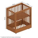 Ver imagem 5 de Conjunto Berço e Cômoda em Madeira Maciça Baby Orbi Casatema MadeiraOriginals Marrom/Canela