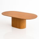 Ver imagem 3 de Mesa de Jantar Oblongo 160x90 Cm Base Freijó Tampo Mdf Freijó