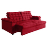 Sofá New Austrália 2 Metros Retrátil Reclinável Suede Vermelho – Sofá na Web - 2