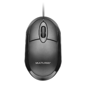 Mouse Classic Box Óptico Full Black USB Multilaser 3 Unidade