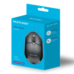 Mouse Classic Box Óptico Full Black USB Multilaser 3 Unidade - 6