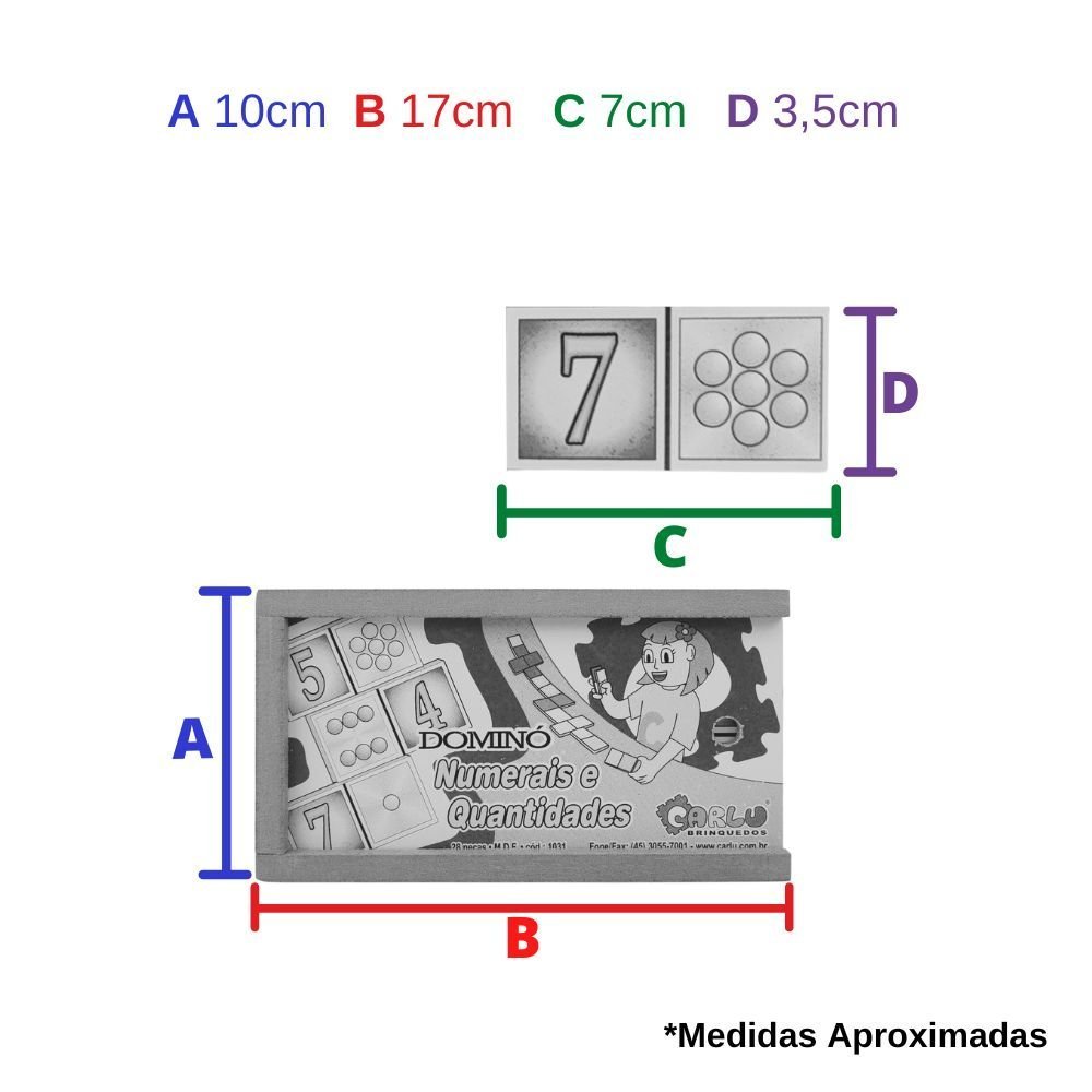 Jogo De Dominó Infantil Brinquedos Alternativos Inteligentes