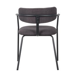 Cadeira Girona Base Preta - Tecido Grafite - 3