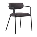 Ver imagem 1 de Cadeira Girona Base Preta - Tecido Grafite