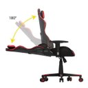 Ver imagem 2 de Cadeira de Escritório Gamer Ergonômica Reclinável 180 Graus Preta