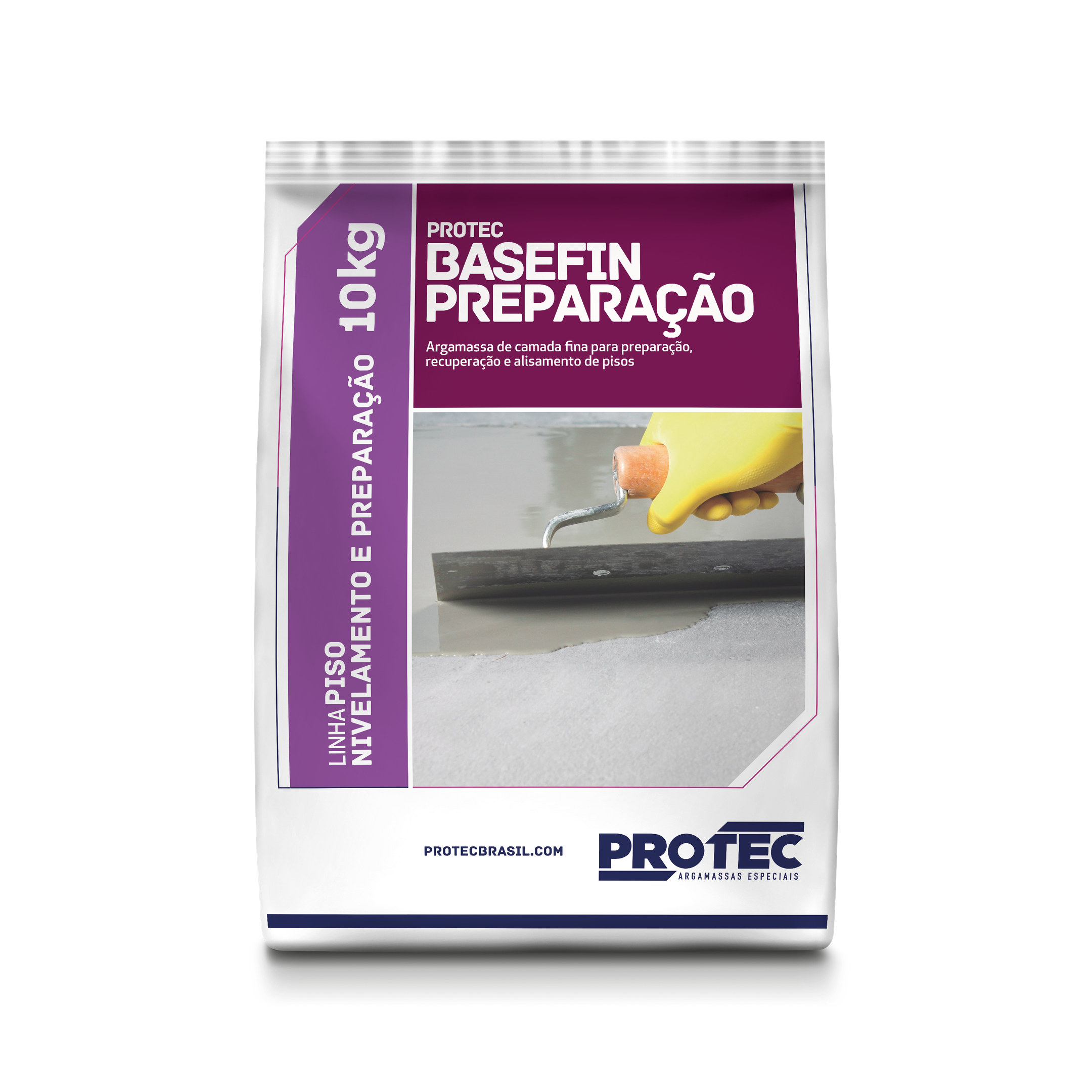 BASEFIN - MASSA DE PREPARAÇÃO PROTEC - Saco 10 kg.